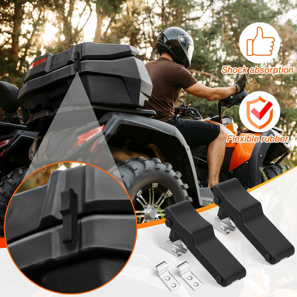 Mudder 12 Pcs Flexible Rubber Draw Latch, Front Storage Rack Rubber Latch for Co