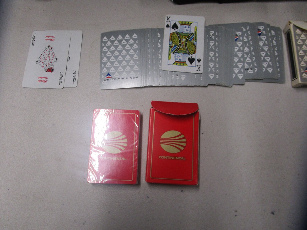 Air Line Playing Cards Delta Air Lines Continental Complete