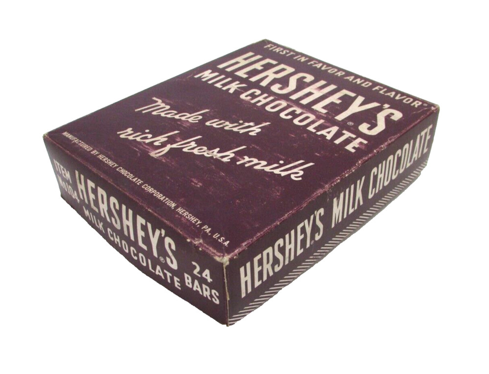 VINTAGE HERSHEY'S MILK CHOCOLATE ORIGINAL BOX (EMPTY)