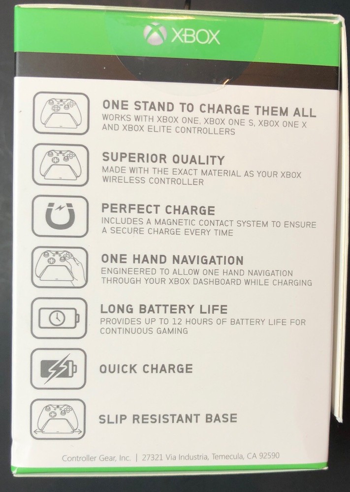 Controller Gear XBOX ONE Pro Charging Stand [ Midnight Forces Edition ] NEW