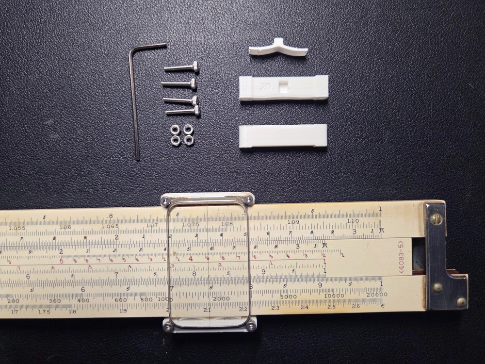 K & E Slide Rule Cursor Frame Replacement Kit - for 20" Rules, 4081-5, 4080-5 ..