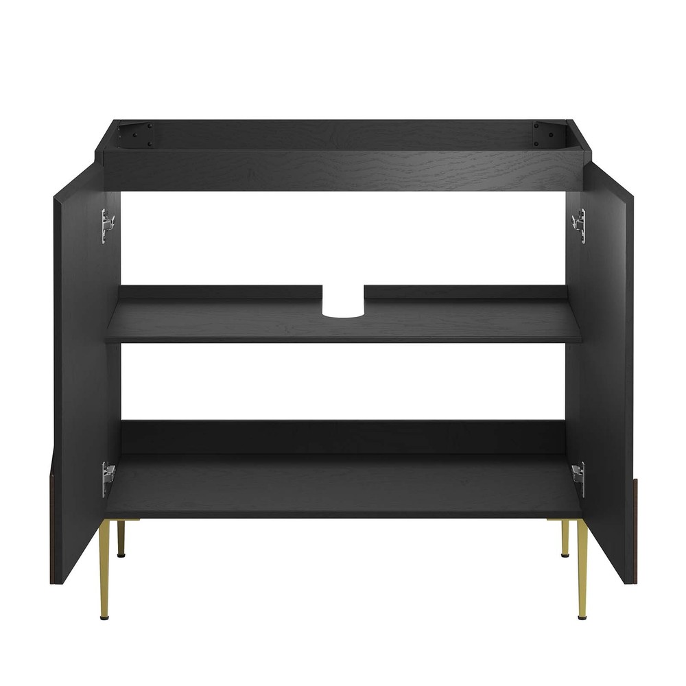 Modway Alchemist 36" Bathroom Vanity in White Black