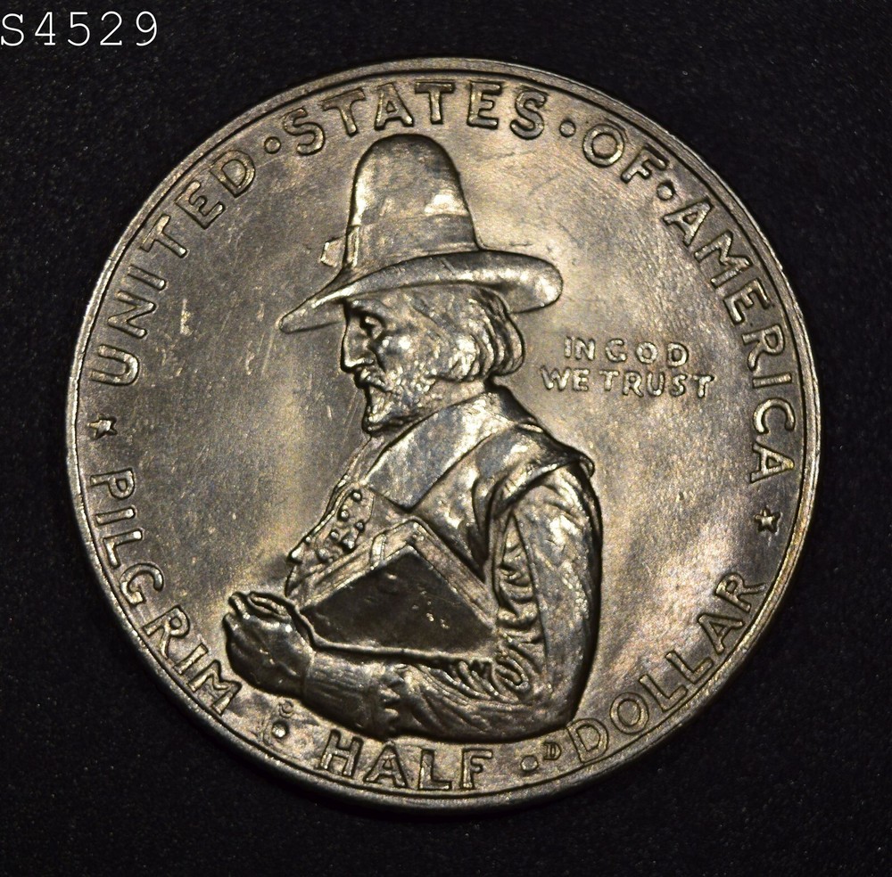 1920 Pilgrim Tercentenary Commemorative Silver Half Dollar "Gem BU"