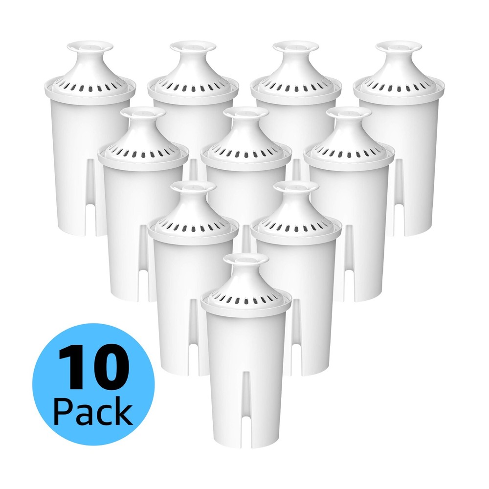 10 Pack AquaCrest Replacement for Brita Classic Pitcher Water Filter AQK-06
