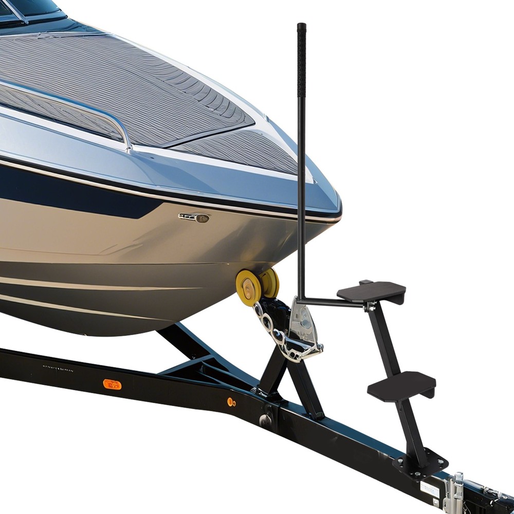 2Steps Boat Trailer Steps with Handrail Boat Trailer Ladder, Boat Trailer Steps