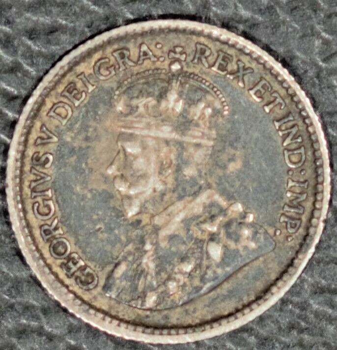 1915 Canada Five Cent, VF, Toned