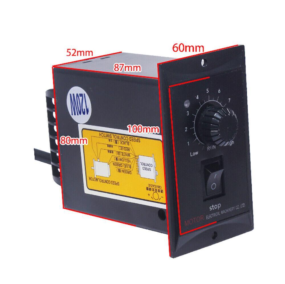 220V 25W Adjustable Speed Motor AC Gear Motor Reversible Motor with Controller