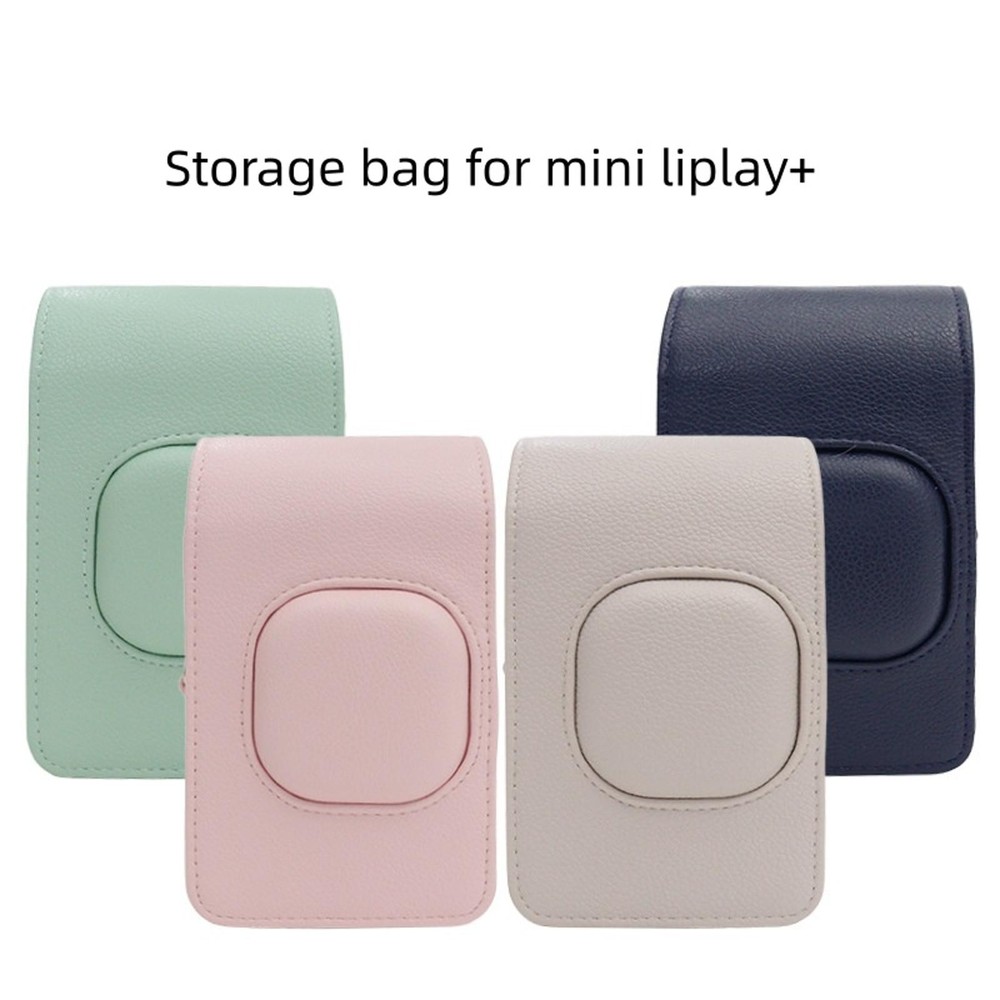 Suitable for mini liplay+ storage bag Camera PU storage case with shoulder strap