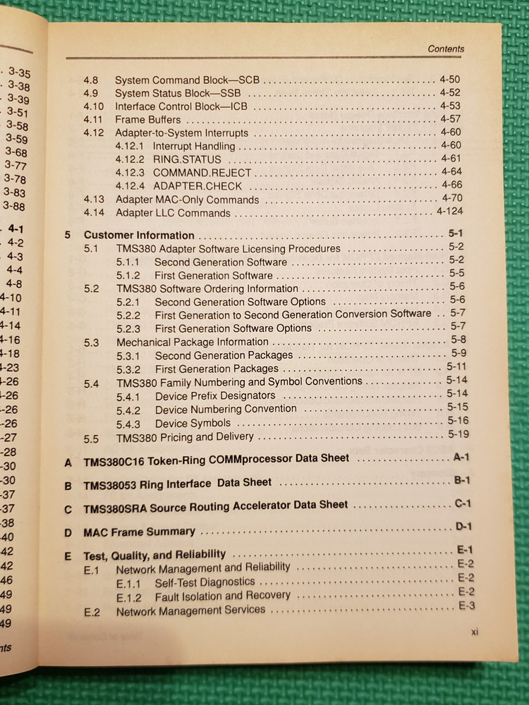 Texas Instrument TMS380 Second-Generation Token Ring, User's Guide - 1990