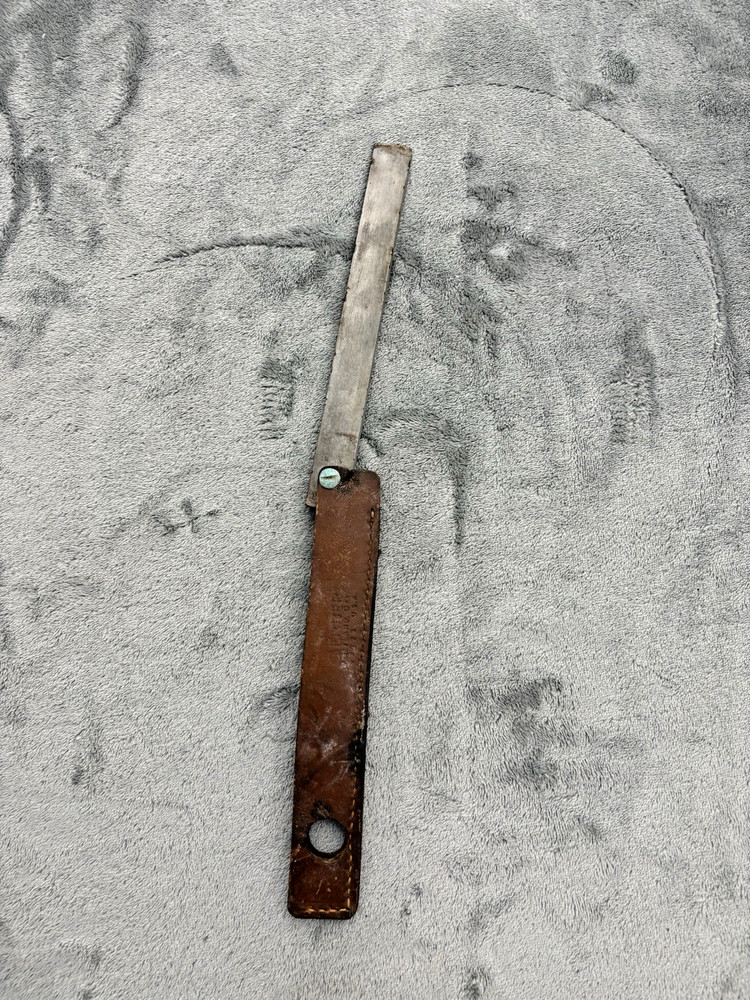 Vintage Gerber Chisel Point 97223 Folding Knife Sharpening 8” Hone DISTRESSED
