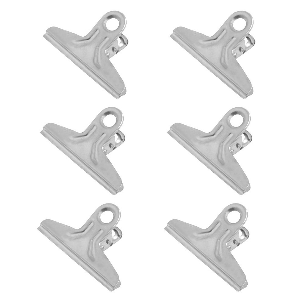 Spring Loaded Stationery Document File Ticket 2.8 Inch Width Binder Clips 10 Pcs