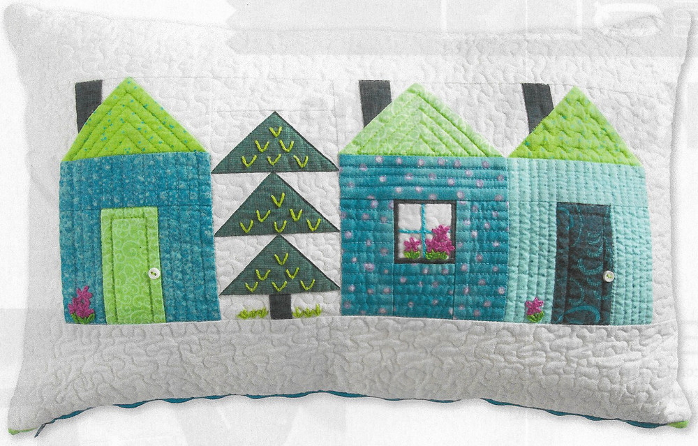Sweet Happy Homes Pillow quilting pattern instructions