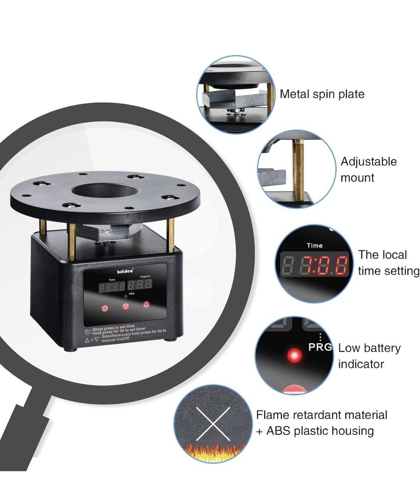 Deer Feeder Timer Kit Digital Programmable Motor Spin Plate Hunting Feeder
