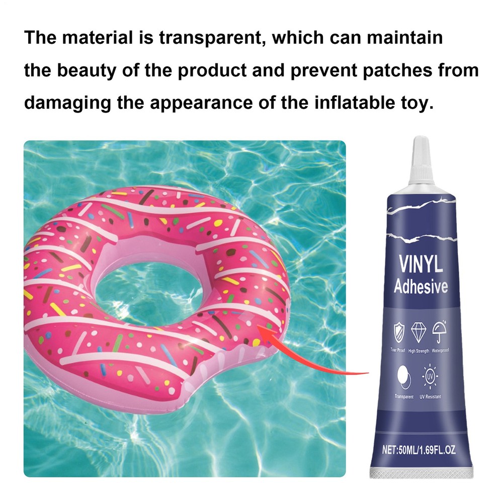 Air Mattress Patch Kit Waterproof Vinyl Patch Kit, High Strength InflatablePatch