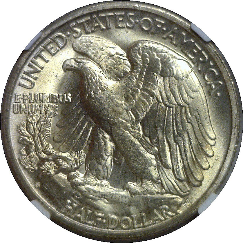 1944-S Walking Liberty Half Dollar NGC MS-64