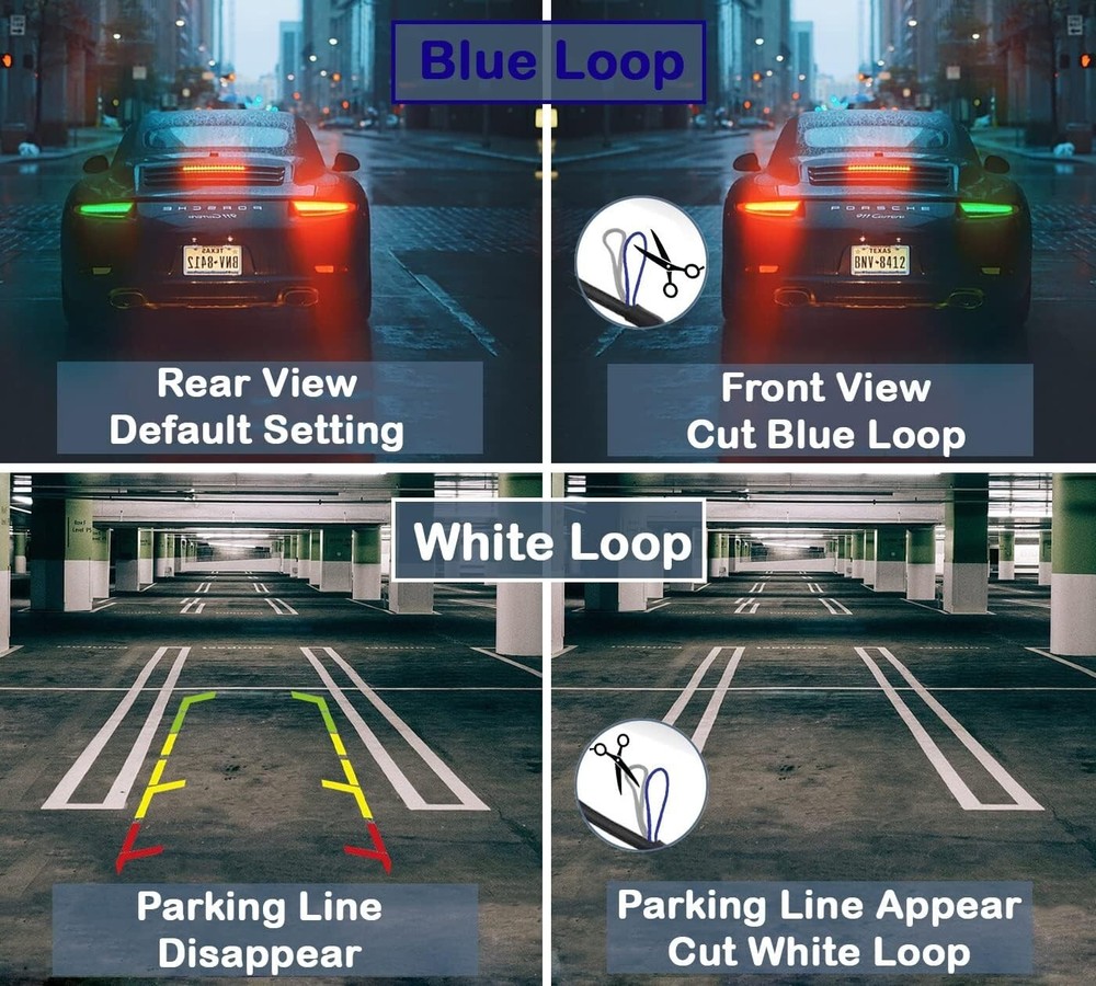 Backup Camera Rearview License Plate for DUAL XVM1000UI