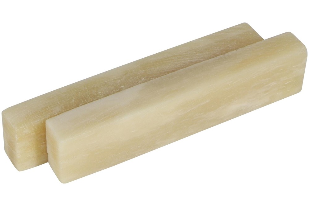 Bone Nut Blanks - Unbleached - 2.22" x .47" x .25" - 2 pack