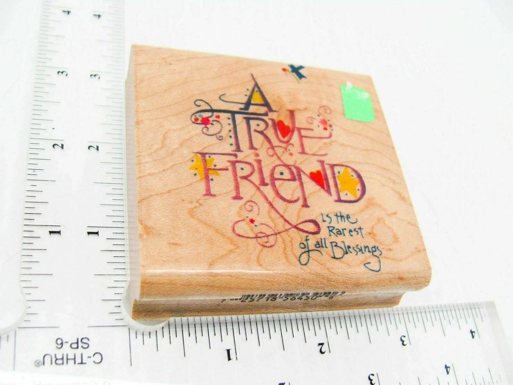 A True Friend Rubber Stamp - Stamp Set A691