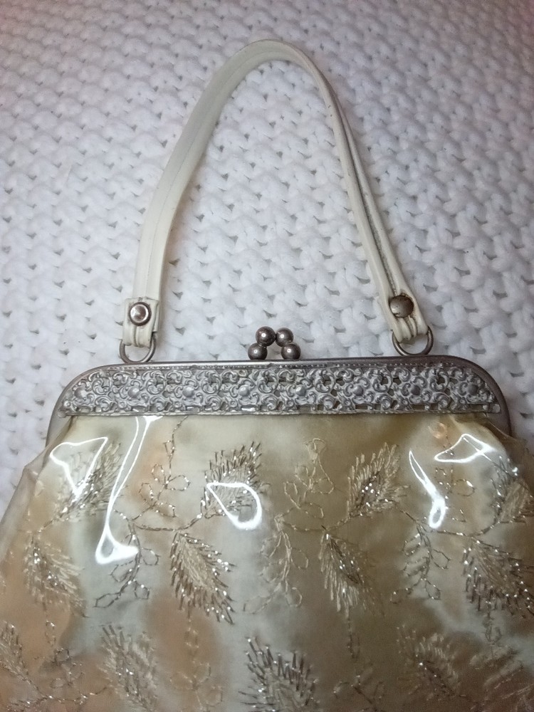 Vintage Hand Bag / Plastic Outer Cover