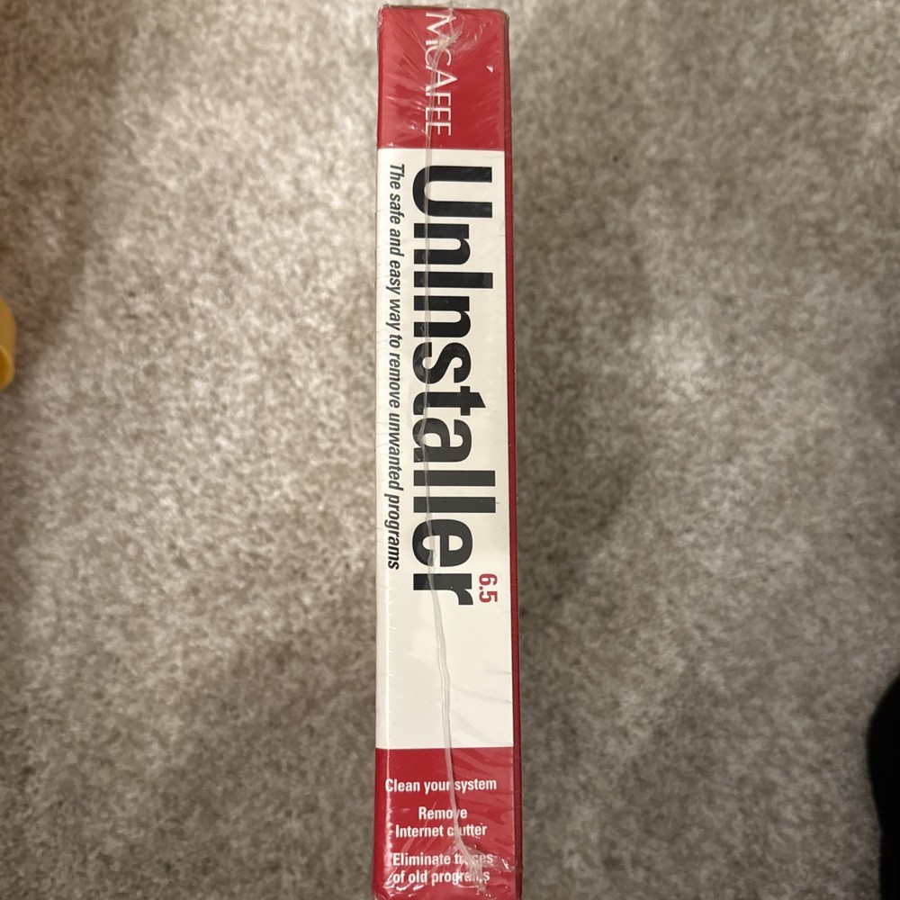 McAfee Uninstaller 6.5 (Rare)(Unopened)