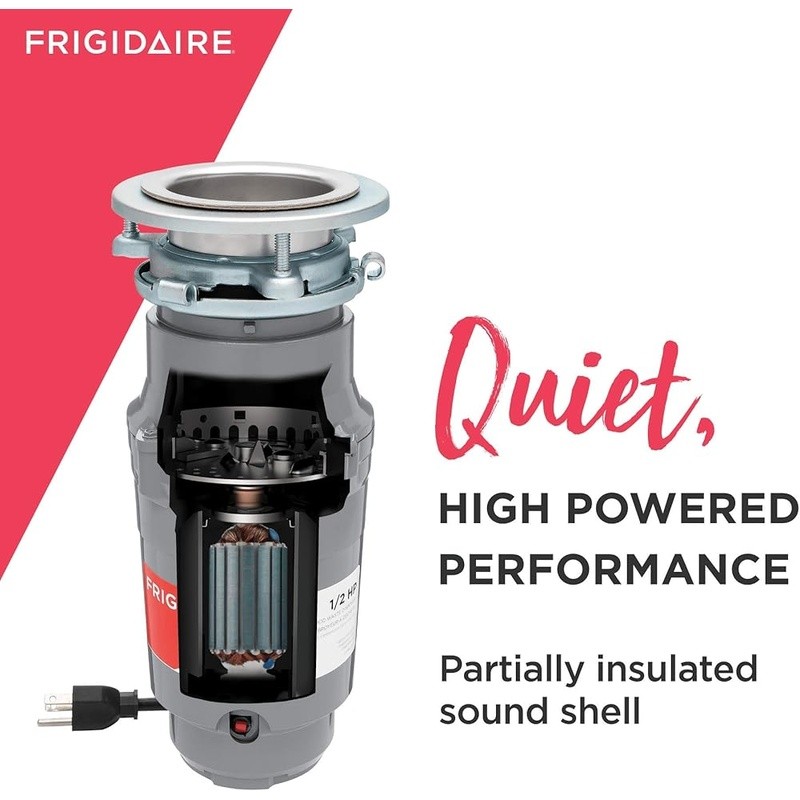 Powerful Quiet Garbage Disposal High Speed Torque Grinding Compact Design New