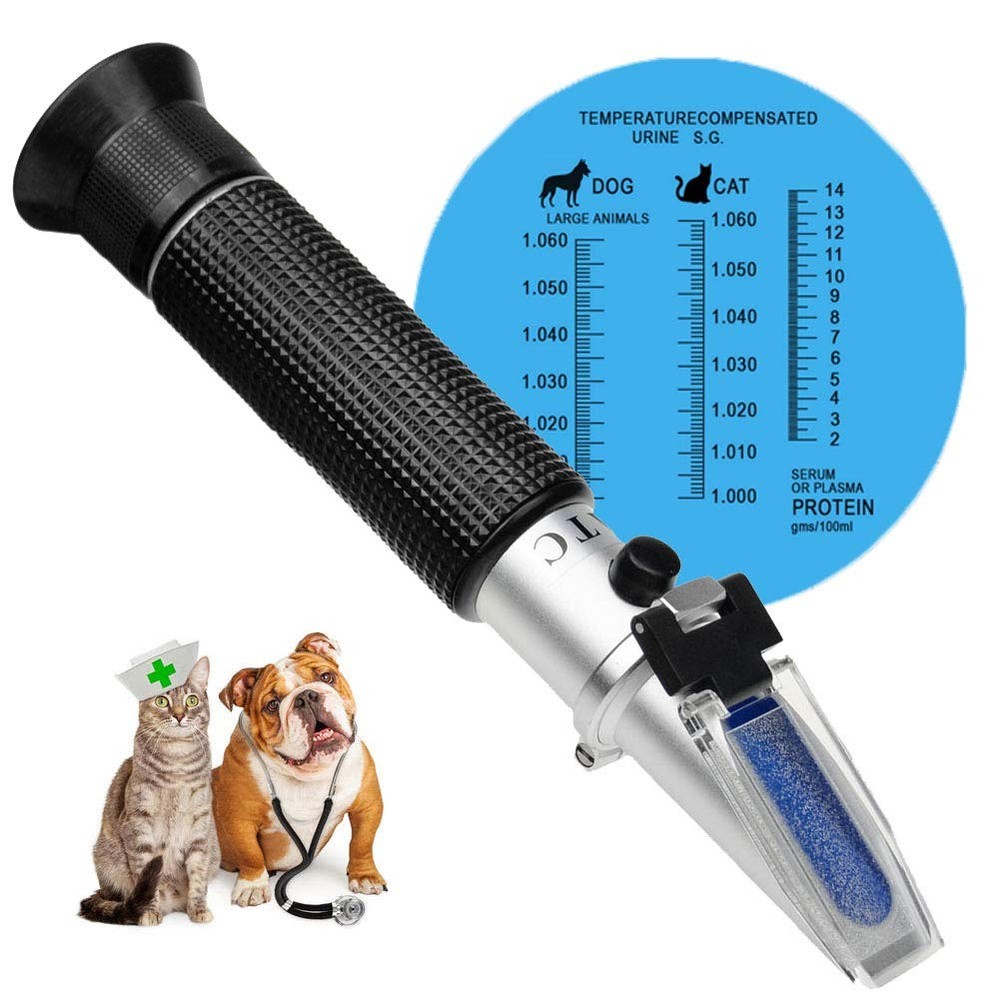 3-in-1 Animal Clinical Refractometer, Measuring Animal's Health Index of Urin...
