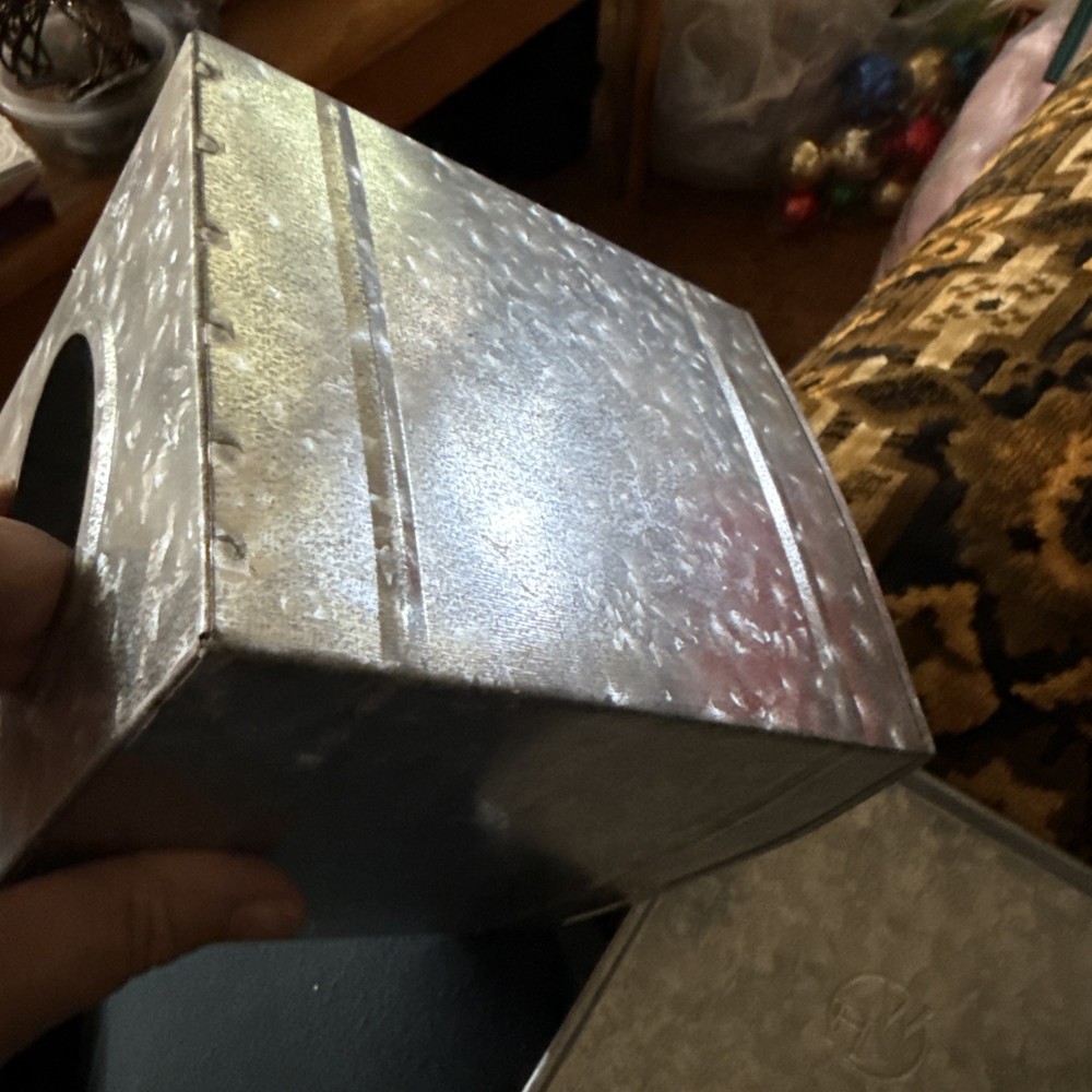 Tissue Box Cover Square Rustic Galvanized Metal Tissue Box Holder
