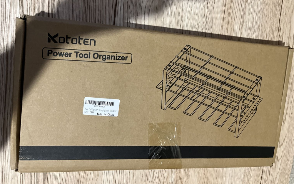 Power Tool Organizer Garage Tool Rack & Wall Mounted Storage Drill Holder NEW