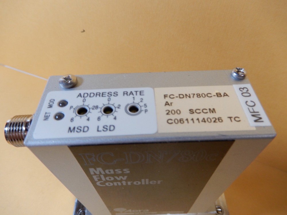 Aera Mass Flow Controller FC-DN780C-BA Argon 200 SCCM