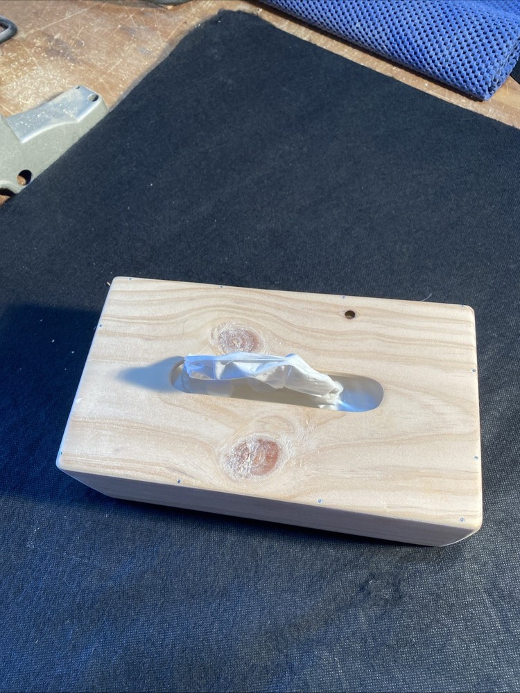 wine box wood tissue box cover