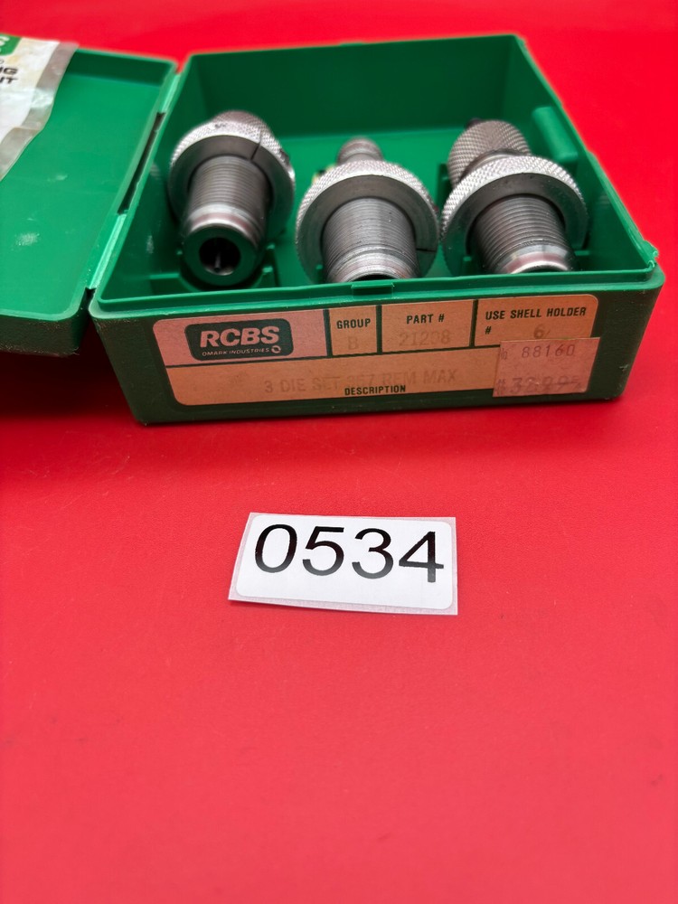 RCBS 357 Rem Max Reloadinfd Dies 3 Die Set #0534
