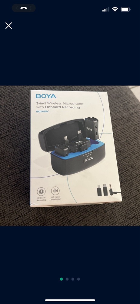 WIRELESS MICROPHONE BOYA 3in1