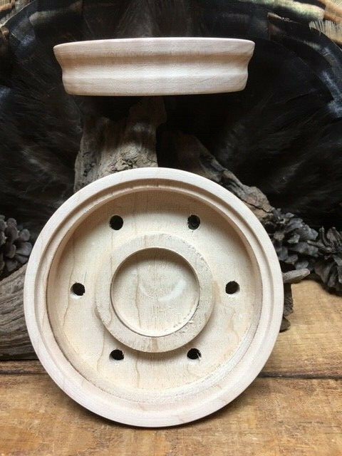 1 - EASY GRIP Profiled Curly Maple Turkey Call Pot No Tools Needed