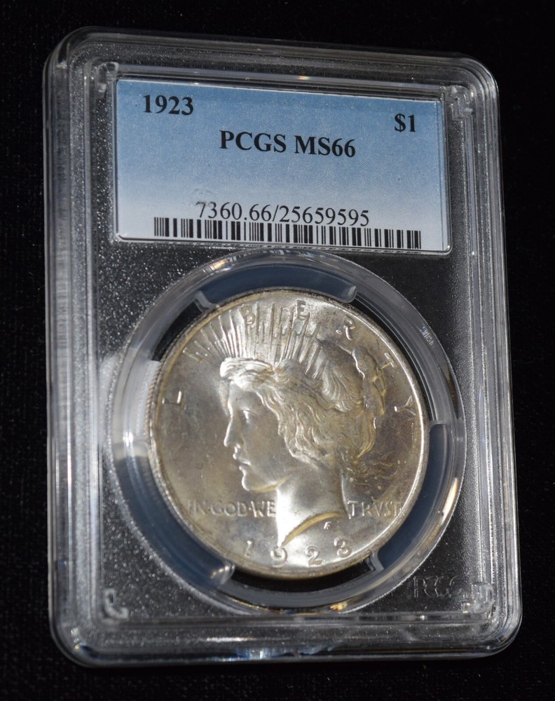 1923 P PCGS MS66 $1 Peace Dollar