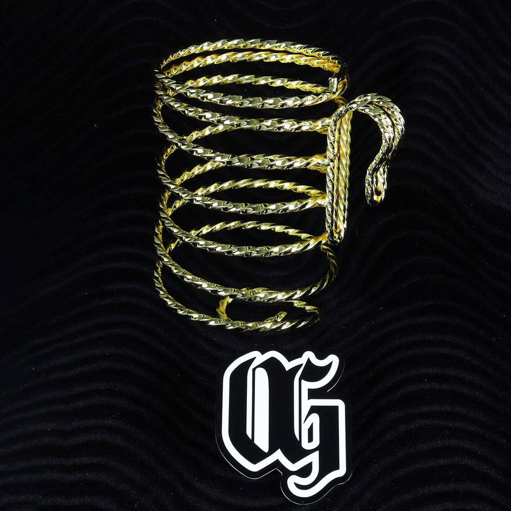 Authentic OG Lowrider Square Twisted Cup Holder Gold