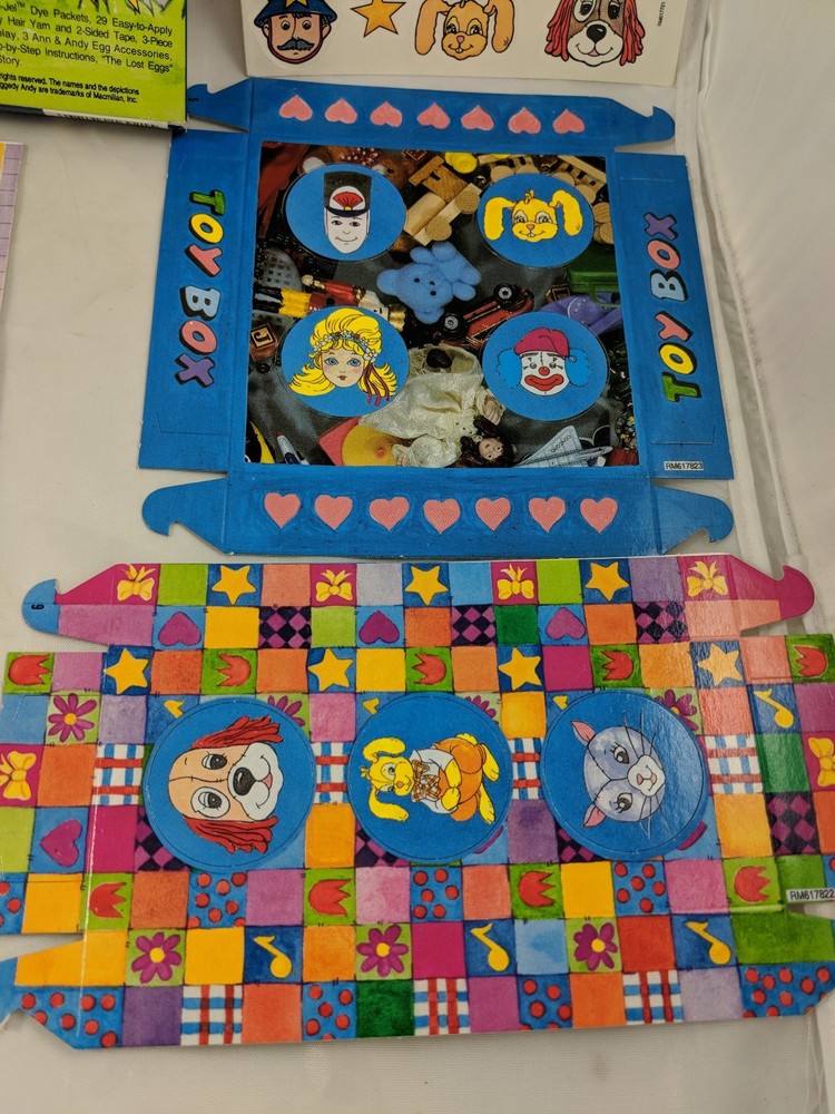 Raggedy Anns Easter Parade Egg Decorating Kit 1992 MacMillan Inc