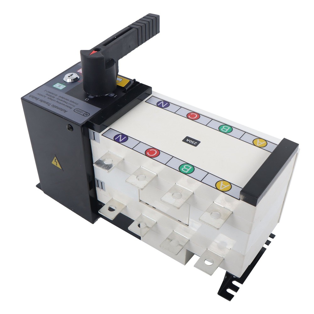 250A 4P Automatic Transfer Switch 110/220V 3S Switch Time Grid/Generator