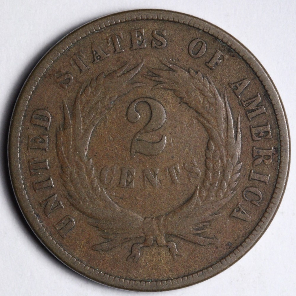 1867 Two 2 Cent Piece VF+/XF E174 ZKEZ