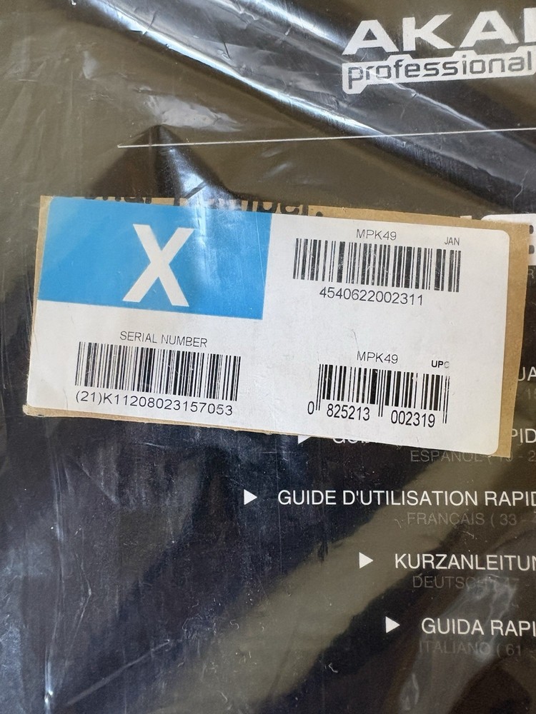 Akai Professional MPK49 49-Key Midi Controller - Original Box & Accessories