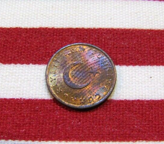 Turkey 1974 1 Kurus unc Coin