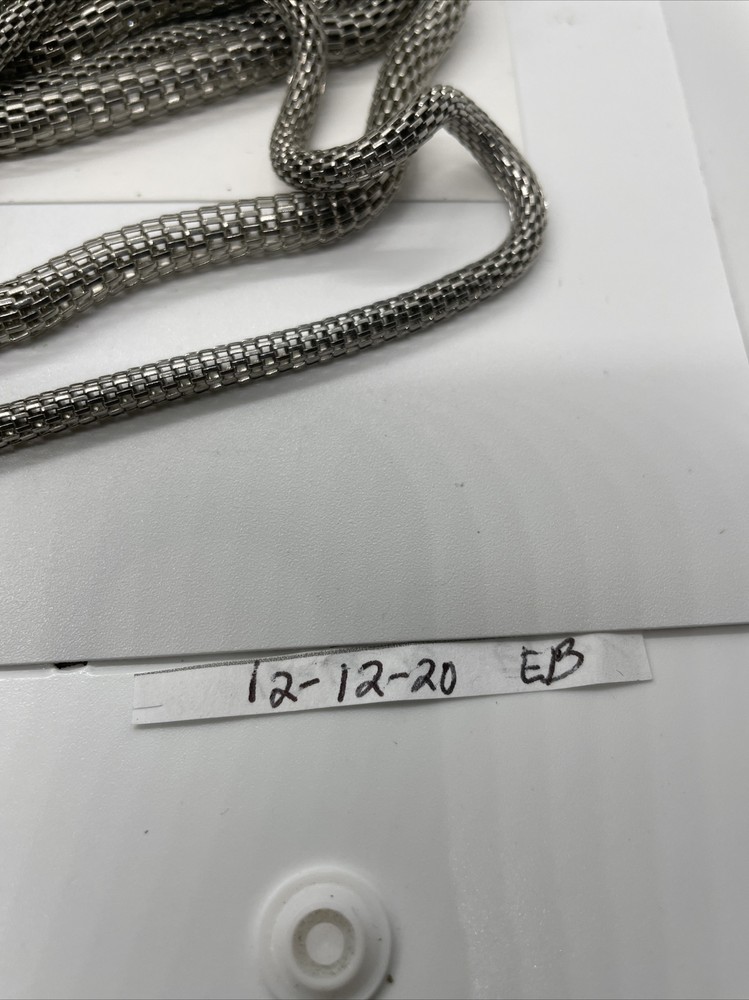 Vintage Multi Layer Silvertone Necklace