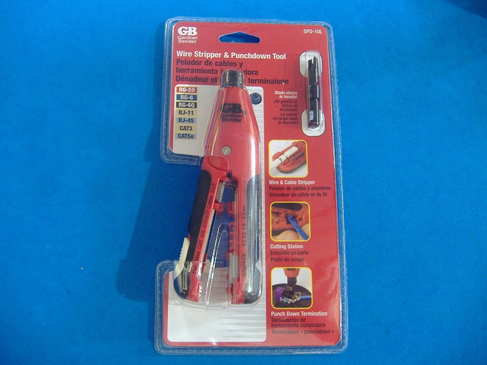 GARDNER BENDER WIRE STRIPPER & PUNCHDOWN TOOL SPD-10L