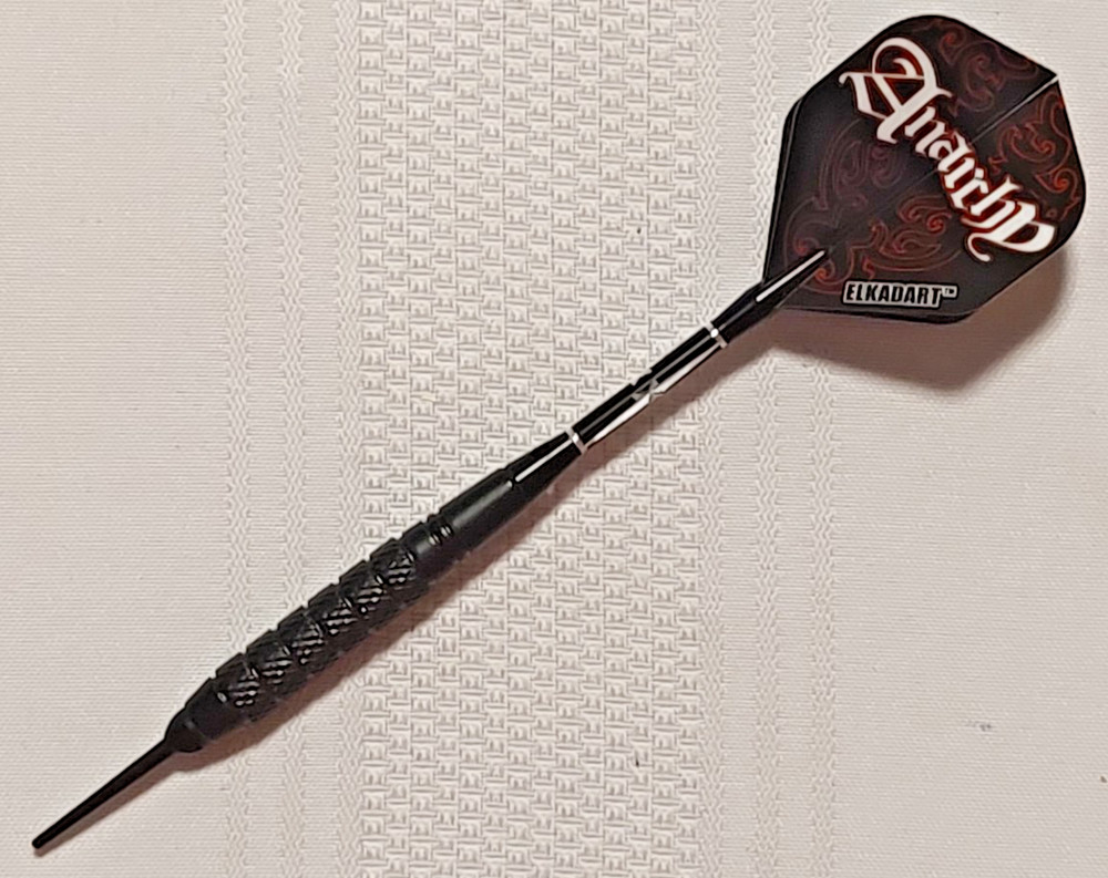 Anarchy Soft Tip Dart Set - 16gm, Black Brass