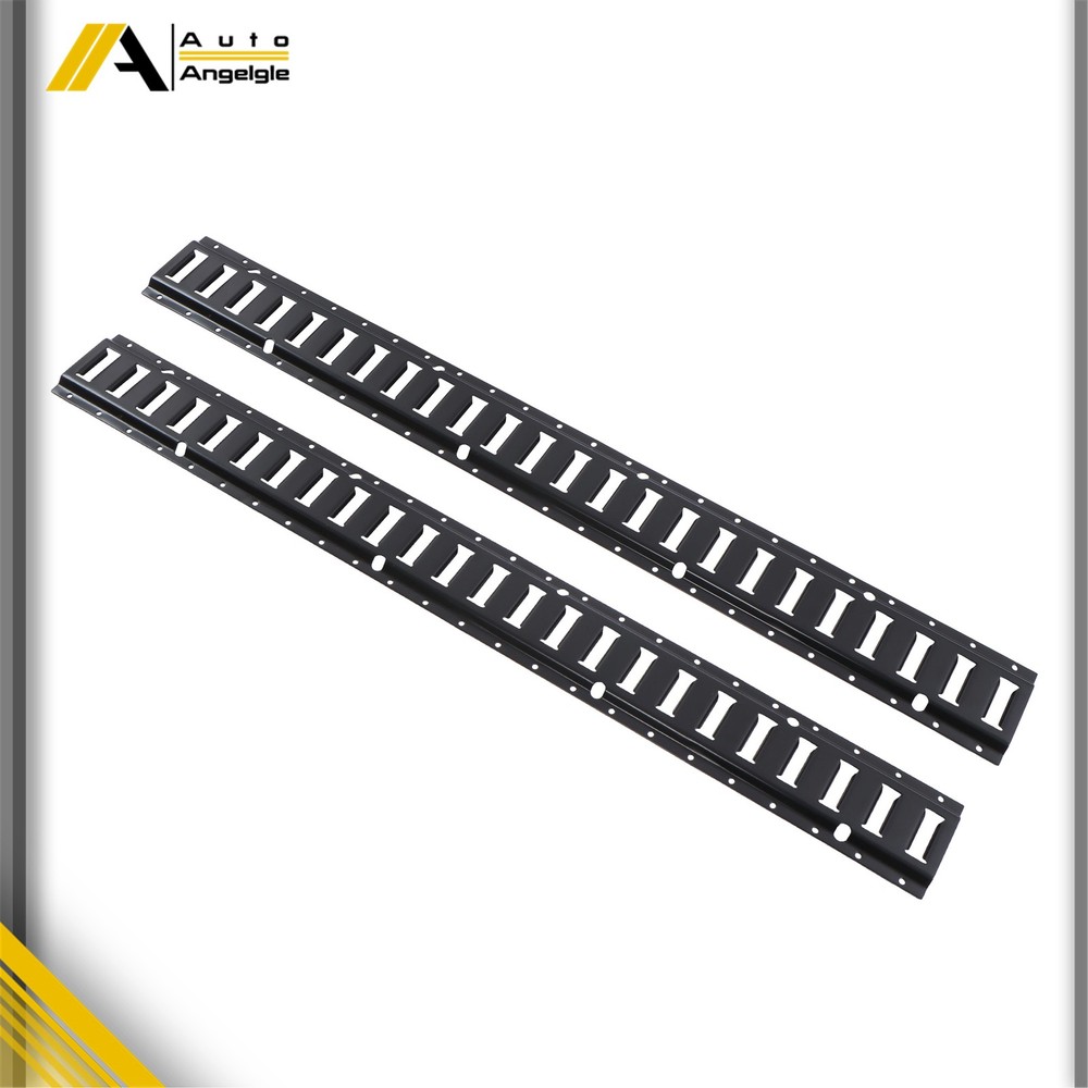 For Cargo Trailers Power Coated E-Tracks 2 Pack 4' E Tie Down Rail Kit