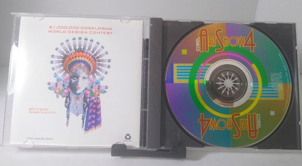 Corel Art Show 4 PC CD-ROM Photo Editing Software Art
