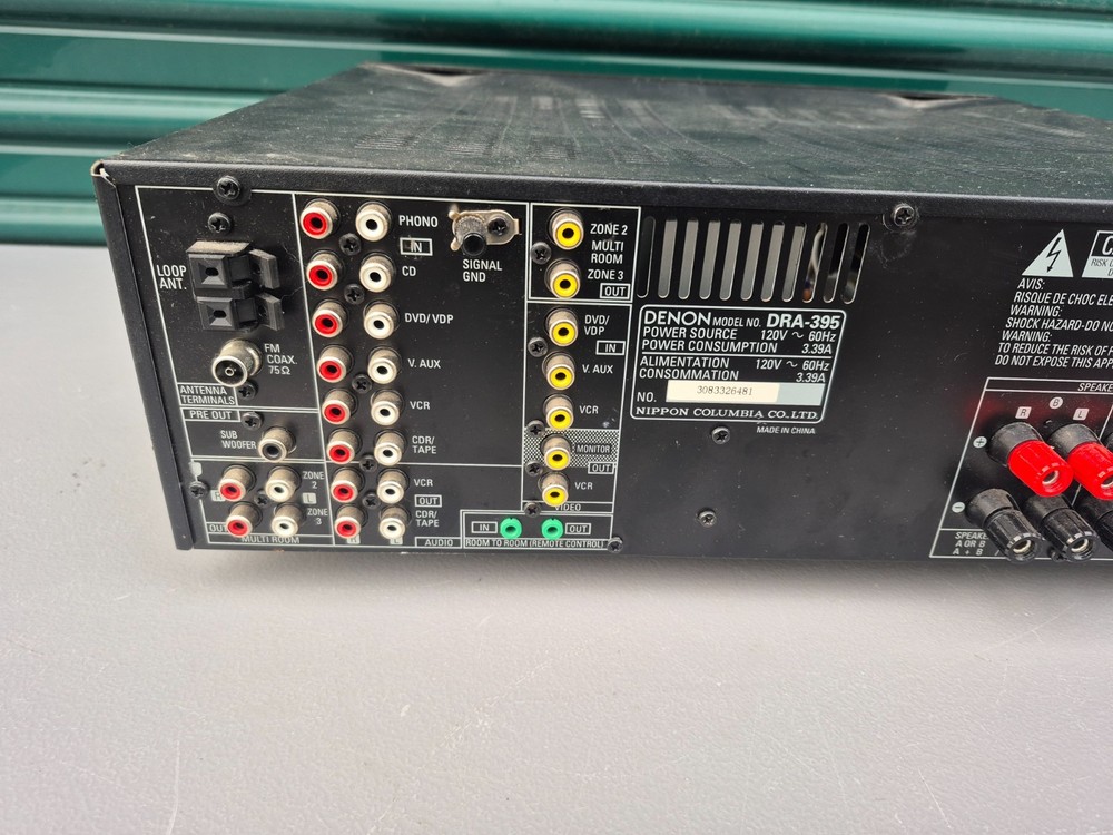 Denon DRA-395 Precision Audio Component/Stereo Receiver 120 W Power Tested