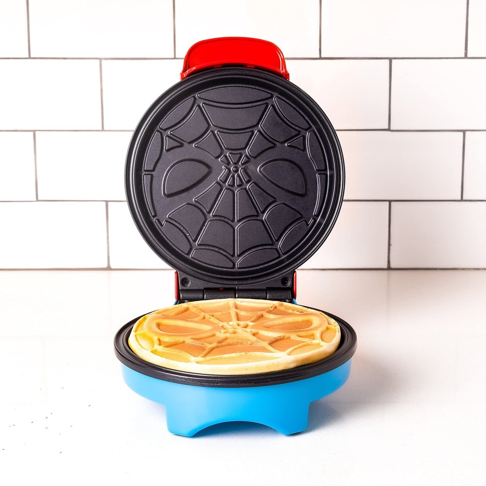 Marvel Spiderman Waffle Maker -Spidey's on Your Waffles- Waffle Iron