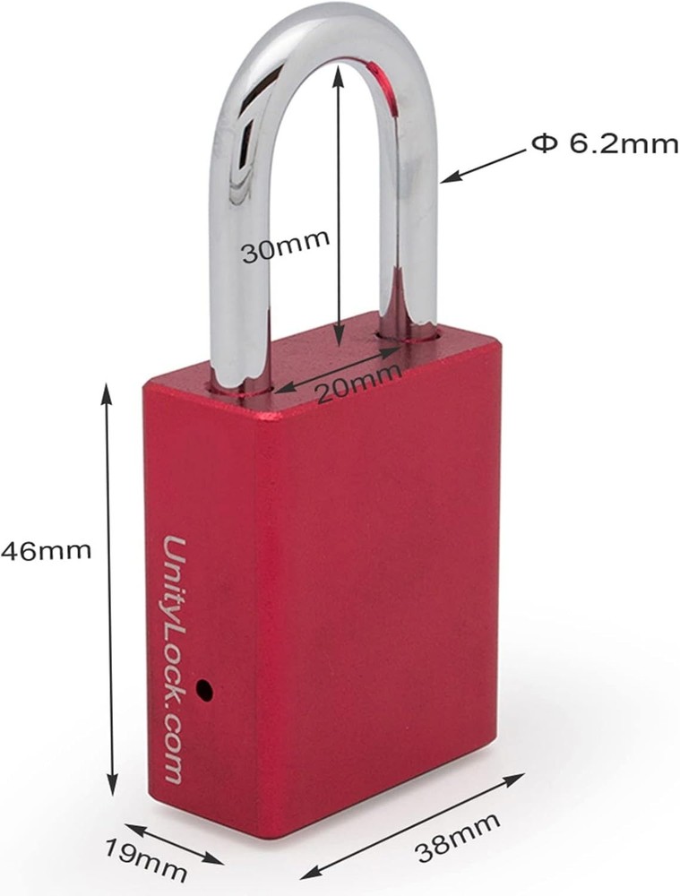 NEW UNITY LOCKS LOVE LOCK RED CAN BE ENGRAVED