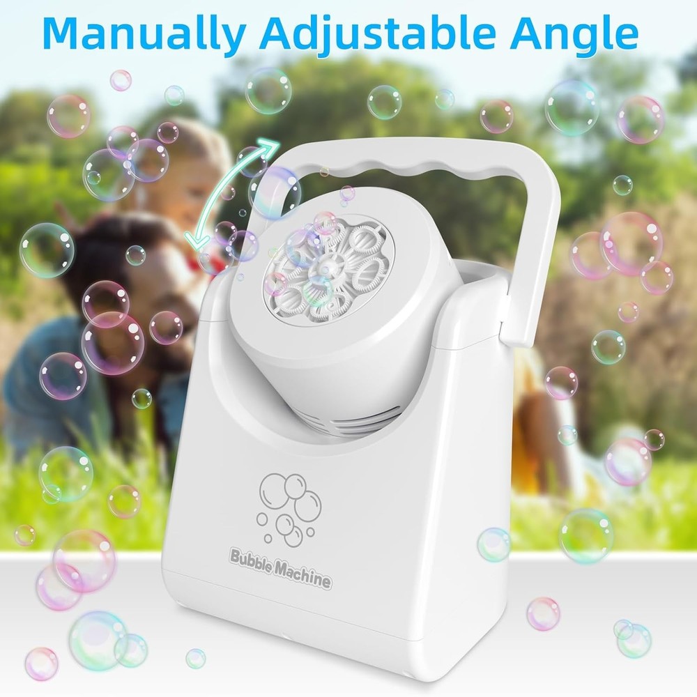 Bubble Machine for Kids Toddlers,Automatic Bubble Blower,Portable Adjustable