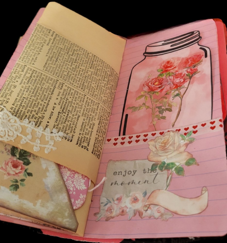 Hand-made traveler's notebook style junk journal